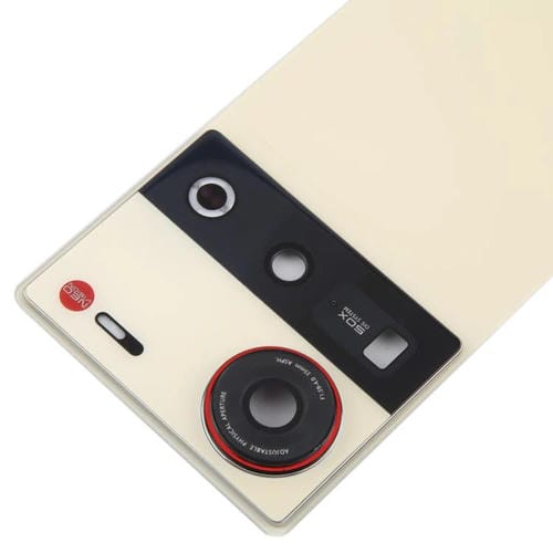 Back Glass Battery Cover with Camera Lens Cover for ZTE Nubia Z70 Ultra NX733J NX736J (Golden)