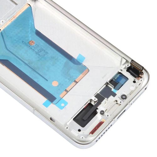 Schermo Completo Originale AMOLED con Cornice per Xiaomi 14 (Argento)