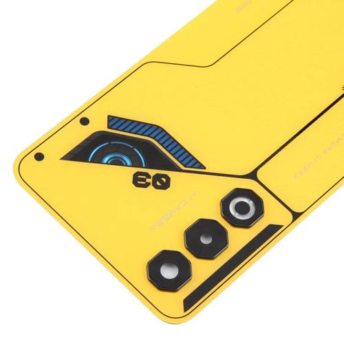 Coperchio posteriore in vetro della batteria + Coperchio lente fotocamera ZTE Nubia Neo 3 GT (Giallo)