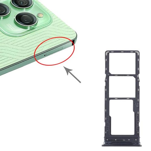 Vassoio Scheda SIM + Micro SD Tecno Spark 20 Pro 4G (Dorata) (10 Unità)