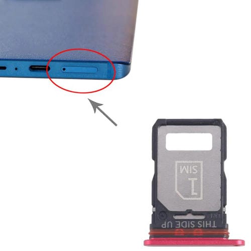 Vassoio scheda SIM Motorola Edge 30 Fusion XT2243-1 (Rosso) (10 unità)