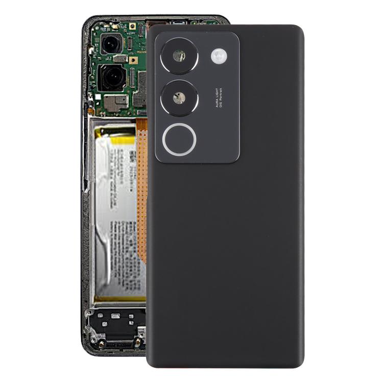 Coperchio posteriore batteria Vivo S17t 5G con obiettivo fotocamera (Nero)