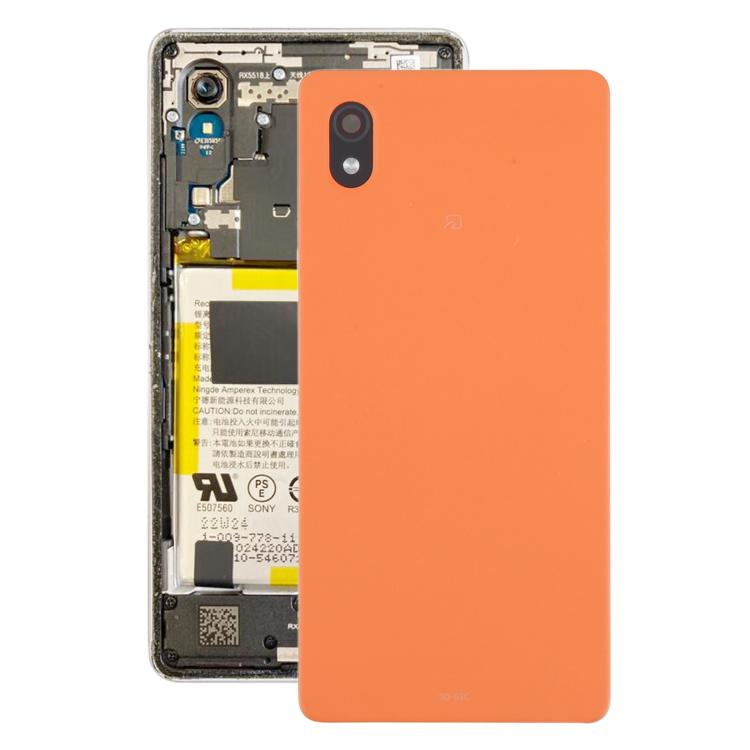 Cover posteriore batteria + obiettivo fotocamera Sony Xperia Ace III (Arancione)