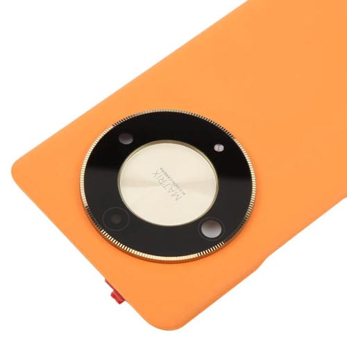 Carcasa trasera con tapa para lente de cámara para Honor X9b (naranja)
