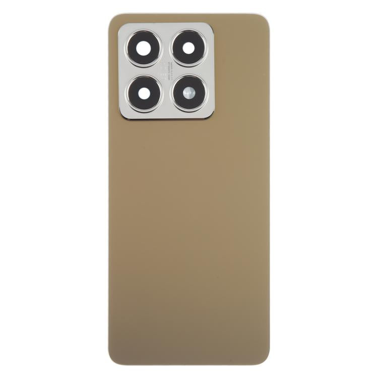 Carcasa trasera OEM con tapa para lente de cámara para Xiaomi 14T (dorada)