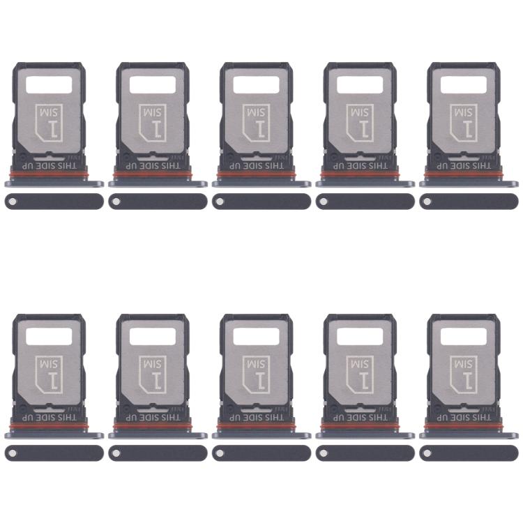 Bandeja para tarjeta SIM original (10 unidades) para Motorola Moto S30 Pro (negro)