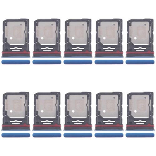 Bandeja para tarjeta SIM original (10 unidades) para Motorola Edge 60 + bandeja para tarjeta SIM/tarjeta micro SD (azul)