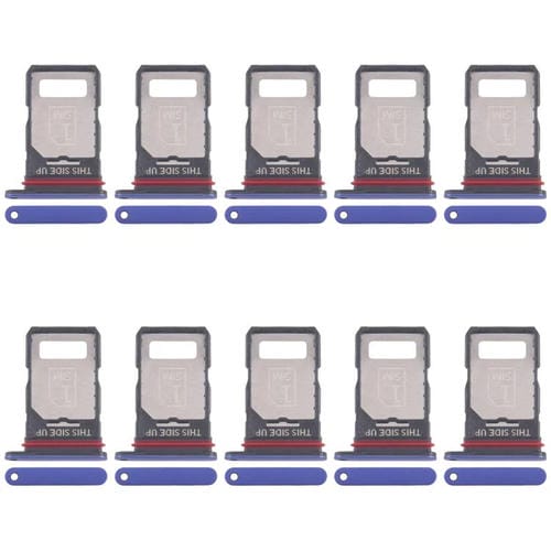 Bandeja para tarjeta SIM original (10 unidades) para Motorola Edge 60 Pro (azul)