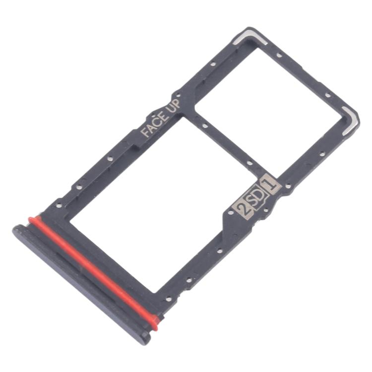 Bandeja para tarjeta SIM y micro SD original para Motorola Moto G56 (10 unidades, negra)