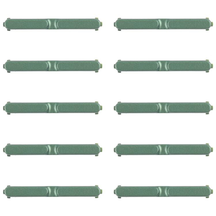 Para Motorola Moto G Power 2025 5G 10 pares de botones de encendido y volumen (verde)