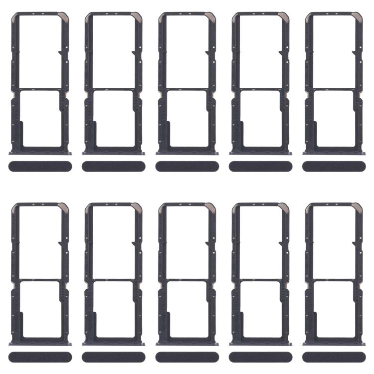 Bandeja para tarjeta SIM original OPPO A3x 4G CPH2641 (10 unidades) + bandeja para tarjeta SIM + bandeja para tarjeta Micro SD (negra)