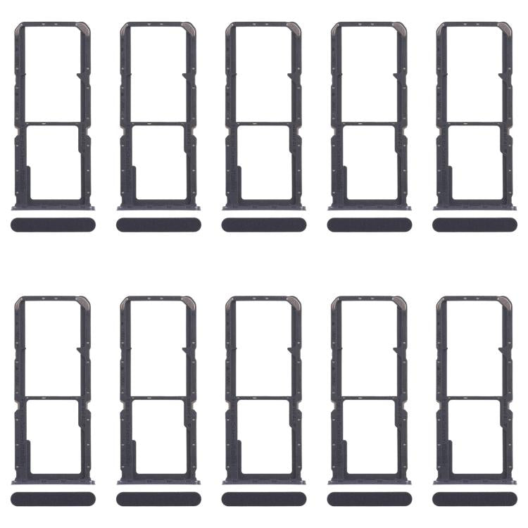 Bandeja para tarjeta SIM original OPPO A60 4G CPH2631 (10 unidades) + bandeja para tarjeta SIM + bandeja para tarjeta Micro SD (negra)