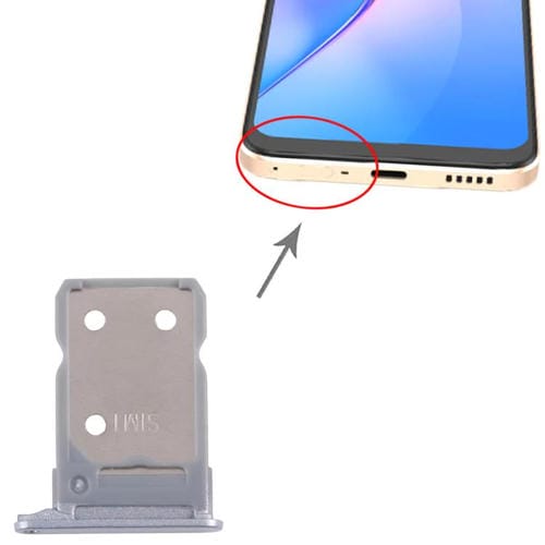 Bandeja para tarjeta SIM original (10 unidades) para OPPO Reno8 5G CPH2359 (azul)