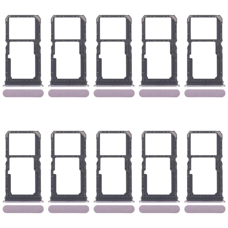 Bandeja para tarjeta SIM original (10 unidades) para OPPO Reno11 F CPH2603 + bandeja para tarjeta SIM/tarjeta micro SD (rosa)