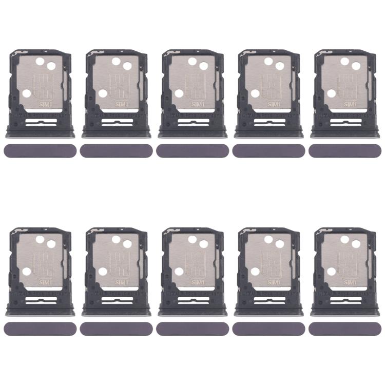 Bandeja para tarjeta SIM original (10 unidades) para OPPO Reno12 Pro CPH2629 + bandeja para tarjeta SIM/tarjeta Micro SD (negra)