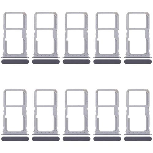 Bandeja para tarjeta SIM original (10 unidades) para Realme 14x 5G RMX5020 + bandeja para tarjeta SIM/tarjeta Micro SD (negra)
