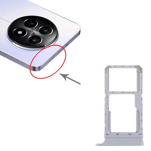 Bandeja para tarjeta SIM original Realme 12x India 5G RMX3998 (10 unidades) + bandeja para tarjeta SIM/tarjeta Micro SD (azul)