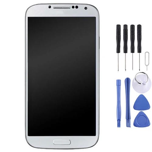 LCD-Bildschirm mit Rahmen Samsung Galaxy S4 i9505 (Weiß)