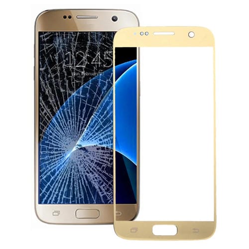 Pantalla Frontal Samsung Galaxy S7 / G930 Lente de Vidrio Exterior (Dorado)