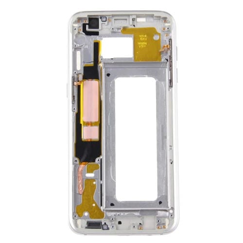 Carcasa Frontal LCD Samsung Galaxy S7 Edge G935 Placa Bisel (Plata)