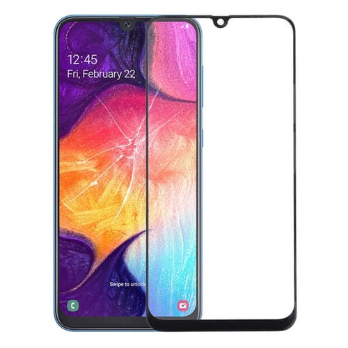 AuĂenglasbildschirmobjektiv Samsung Galaxy A50/A30/M30/A4S (Schwarz)