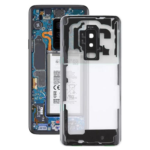 Couvercle arrière de batterie Samsung Galaxy S9+ avec objectif d'appareil photo (Transparent)