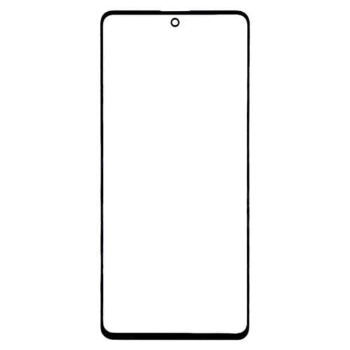 Lente de Cristal Pantalla Frontal Samsung Galaxy A71 (Negro) Exterior