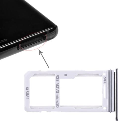 SIM-Karten- und Micro-SD-Kartenfach Samsung Galaxy Note 8 (Schwarz)