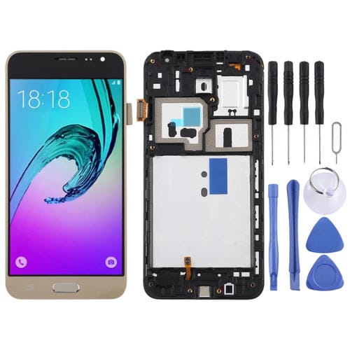 Ecrã TFT LCD Samsung Galaxy J3 J320F com Moldura (Ouro)