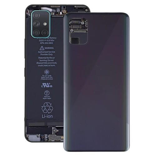 RĂŒckseite der Batterieabdeckung Samsung Galaxy A51 (Schwarz)
