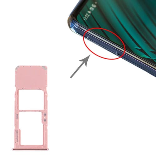 SIM-Karten- und Micro-SD-Kartenfach Samsung Galaxy A51 (Rosa)
