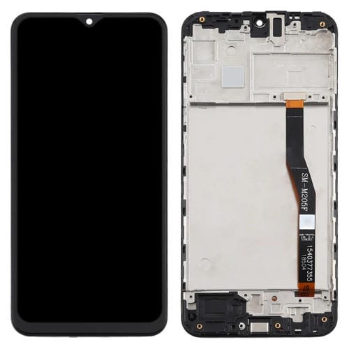 TFT LCD-Bildschirm Samsung Galaxy M20 mit Rahmen (Schwarz)