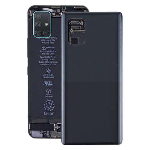 Tampa Traseira da Bateria Samsung Galaxy A71 5G SM-A716 (Preto)