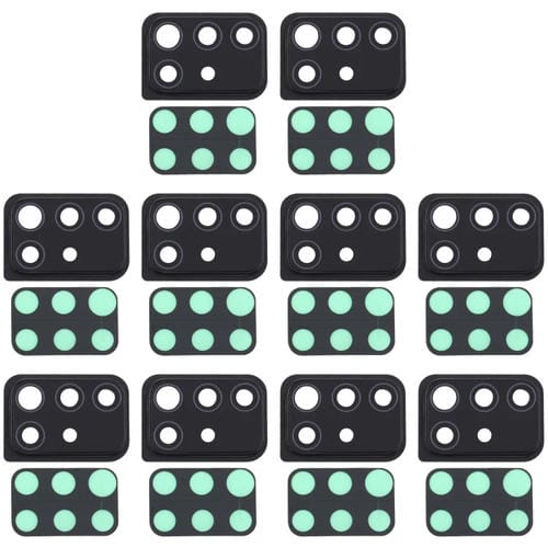 Kameraglasabdeckung Samsung Galaxy A51 (10 StĂŒck) (Schwarz)