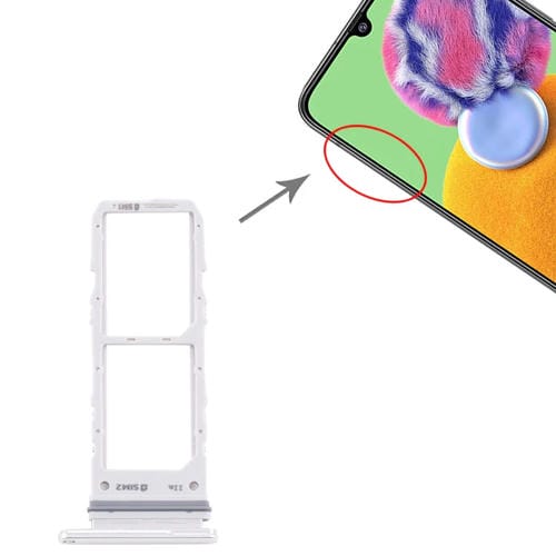 Dual SIM Card Tray Samsung Galaxy A90 5G SM-A908 (Silver)