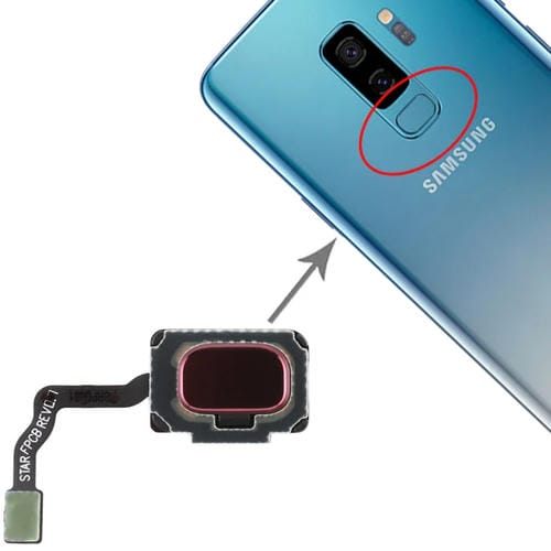 Câble Flex Capteur d'empreintes digitales Samsung Galaxy S9/S9+ (Rouge)