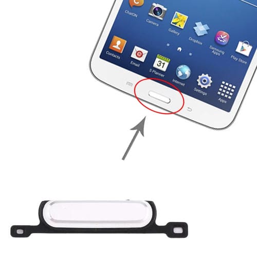 Tasto Home Samsung Galaxy Tab 3 8.0 SM-T310/T311/T315 (Bianco)