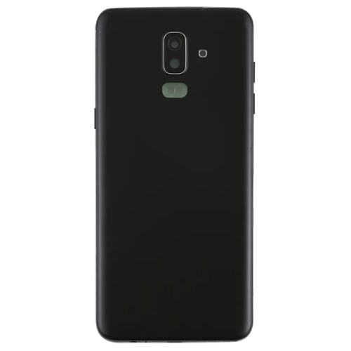 Rückseite kompatibel mit Samsung Galaxy J8 mit Seitentasten und Kamerlinse (Schwarz)