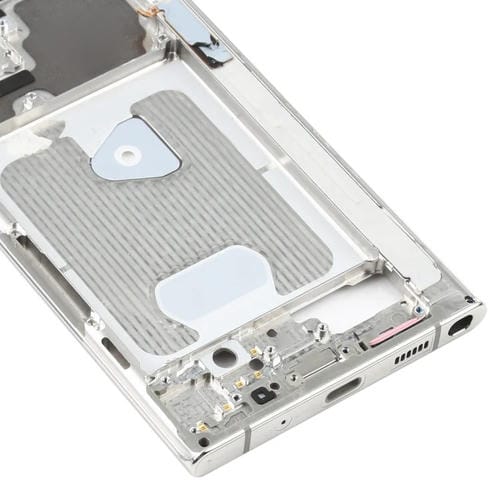 Plaque de lunette Samsung Galaxy Note 20 Ultra SM-N985F avec pièces (Argent)