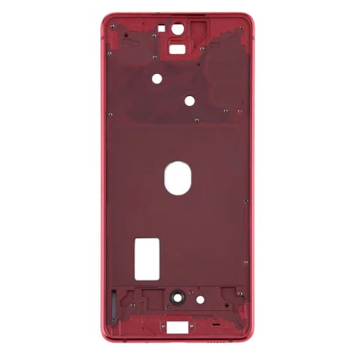 Cadre Moyen Biseauté Plaque Samsung Galaxy S20 FE (Rouge)