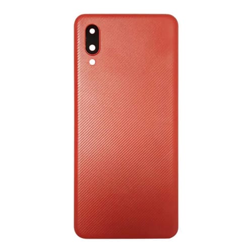Tampa Traseira da Bateria Samsung Galaxy A02 com Lente da Câmara (Vermelho)