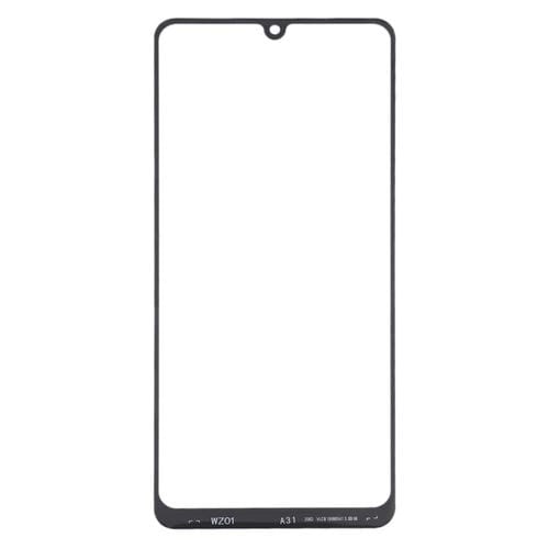 Obiettivo in vetro Schermo frontale Samsung Galaxy A31 (10 pezzi) (Nero)