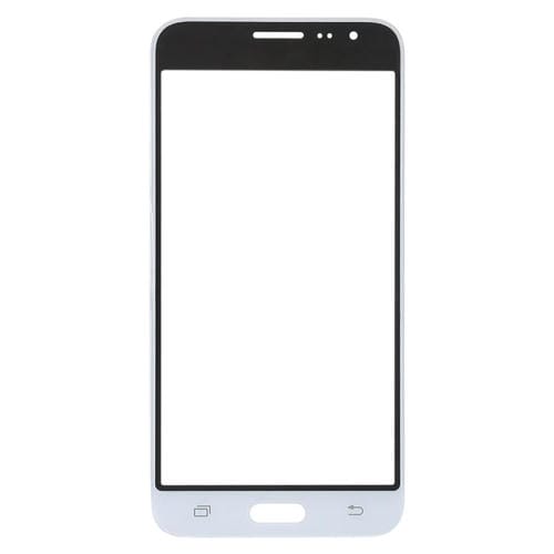 Lente de Vidro Exterior Samsung Galaxy J3 Ecrã Frontal (Branco)