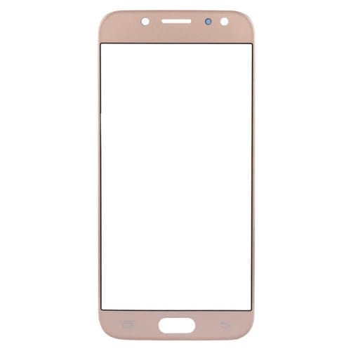 Lente de Vidro Exterior do Ecrã Samsung Galaxy J7 / J730 (Ouro) - Pacote de (10 Peças)