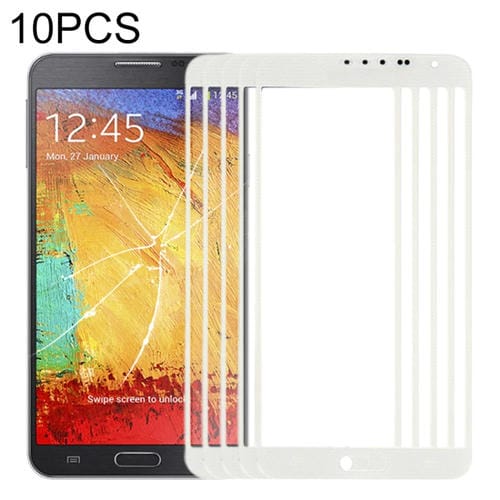 Pantalla Frontal Samsung Galaxy Note 3 Neo N7505 Lente de Vidrio Exterior (Blanco) - (10 Piezas)