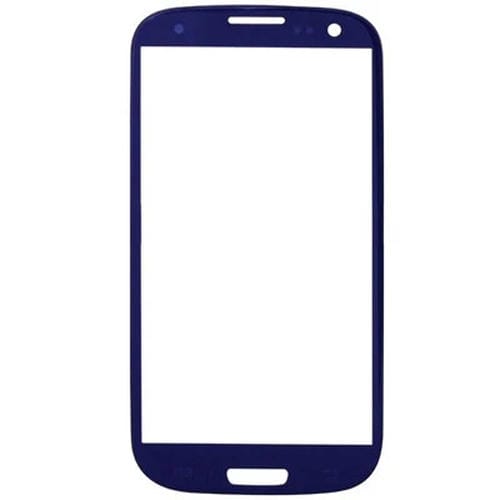 Pantalla Frontal Samsung Galaxy S3 / i9300 Lente de Vidrio Exterior (Azul) 10pcs