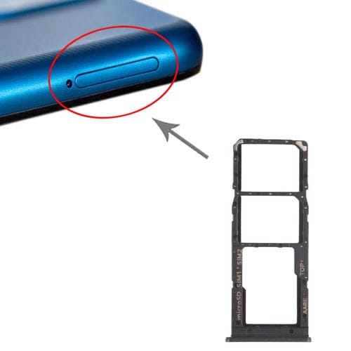 Vassoio della scheda SIM e Micro SD Samsung Galaxy A12 SM-A125 (Nero)