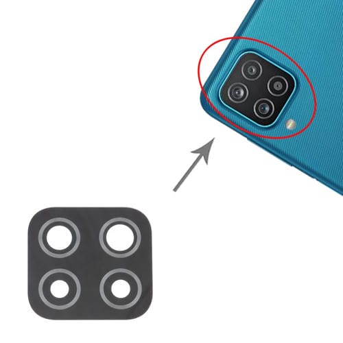 Objectif de caméra arrière Samsung Galaxy A12 SM-A125 (10 pièces)