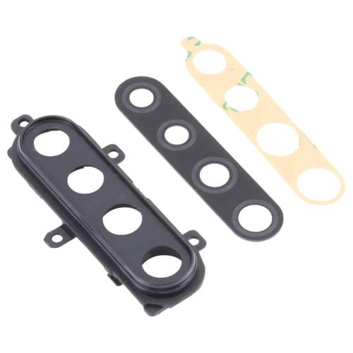 Housse d'objectif d'appareil photo compatible avec Samsung Galaxy A21 SM-A215 (10 pièces), noir)