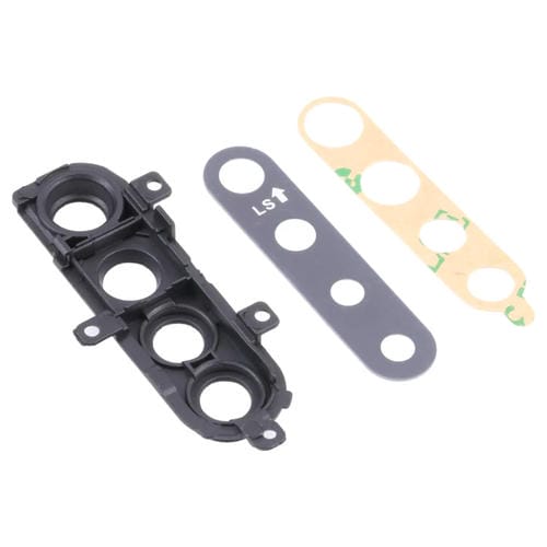 Copertura della lente della fotocamera compatibile con Samsung Galaxy A21 SM-A215 (10 pezzi), nero)